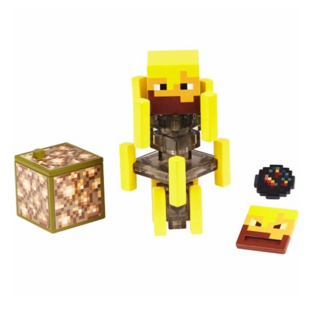 Minecraft Comic Maker Blaze Action Figure 3.25" Retired 2 Faces Block